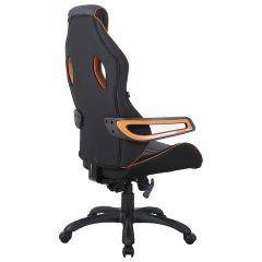 Кресло компьютерное BRABIX Techno Pro GM-003 (ткань черное/серое, вставки оранжевые) 531813 в Перми - perm.mebel24.online | фото 6