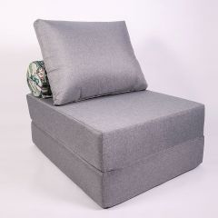 Кресло-кровать-пуф бескаркасное Прайм (Серый) в Перми - perm.mebel24.online | фото 1