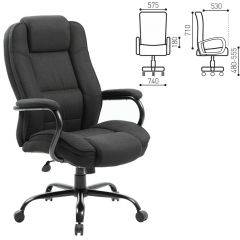 Кресло офисное BRABIX "Heavy Duty HD-002" (ткань/черное) 531830 в Перми - perm.mebel24.online | фото 3