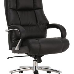 Кресло офисное BRABIX PREMIUM "Bomer HD-007" (рециклированная кожа, хром, черное) 531939 в Перми - perm.mebel24.online | фото