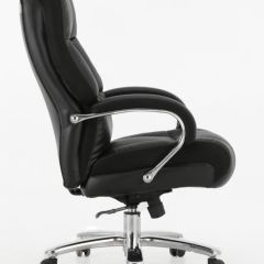 Кресло офисное BRABIX PREMIUM "Bomer HD-007" (рециклированная кожа, хром, черное) 531939 в Перми - perm.mebel24.online | фото 3