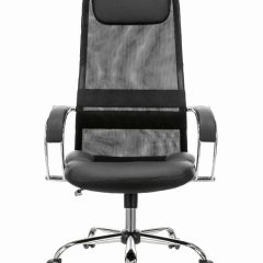 Кресло офисное BRABIX PREMIUM "Stalker EX-608 CH" (хром, ткань-сетка/кожзам, черное) 532091 в Перми - perm.mebel24.online | фото 3