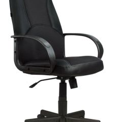 Кресло офисное BRABIX "City EX-512" (кожзам черный, ткань черная) 531407 в Перми - perm.mebel24.online | фото