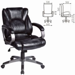 Кресло офисное BRABIX "Eldorado EX-504", экокожа, черное, 530874 в Перми - perm.mebel24.online | фото 3