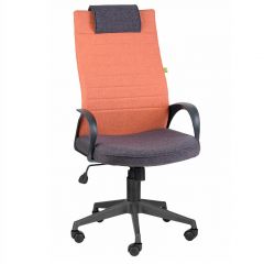 Кресло Квест HOME (Ткань КФ-28/КФ-13) оранжевый-сливовый в Перми - perm.mebel24.online | фото