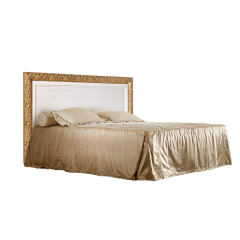 Кровать 2-х спальная (1,4 м) Тиффани штрих-лак/золото (ТФКР140-1) в Перми - perm.mebel24.online | фото