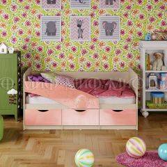 Кровать Бабочки (Розовый металлик) 1600 в Перми - perm.mebel24.online | фото 1