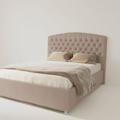 Кровать Берлин с ортопедическим основанием 800 (велюр серый) в Перми - perm.mebel24.online | фото