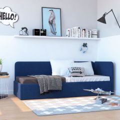 Кровать-диван Leonardo 160*70 (Синий) в Перми - perm.mebel24.online | фото 6