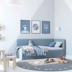 Кровать-диван Leonardo 180*80 (Голубой) в Перми - perm.mebel24.online | фото 6