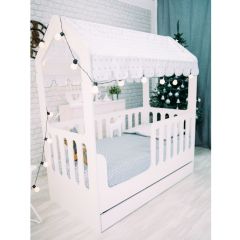 Кровать-домик с ящиком 800*1600 (Белый) в Перми - perm.mebel24.online | фото 2