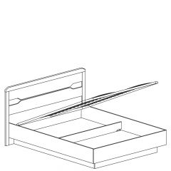 Кровать двойная с ПМ и мягким изголовьем №316 Ронда (1600) в Перми - perm.mebel24.online | фото 3