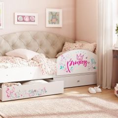 Кровать Эльза на щитах  + Бортик в Перми - perm.mebel24.online | фото 4