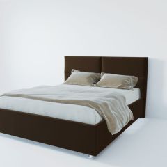 Кровать Корсика с ортопедическим основанием 800 (экокожа коричневая) в Перми - perm.mebel24.online | фото