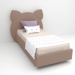 Кровать Котя с ортопедическим основанием 1200 (велюр серый) в Перми - perm.mebel24.online | фото