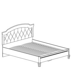Кровать №487 Марлен (1600) Кремовый белый в Перми - perm.mebel24.online | фото 2