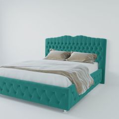Кровать Нягань с ПМ 1800 (велюр бирюзовый) в Перми - perm.mebel24.online | фото 2