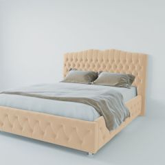 Кровать Нягань с ПМ 2000 (экокожа бежевая) в Перми - perm.mebel24.online | фото 2