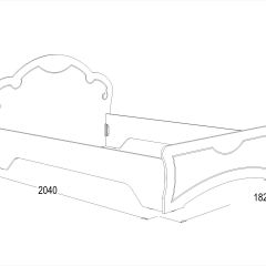 Кровать Ольга-10 МДФ (1600) без основания в Перми - perm.mebel24.online | фото 2