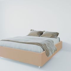 Кровать Подиум с ортопедическим основанием 900 (велюр светло-серый) в Перми - perm.mebel24.online | фото
