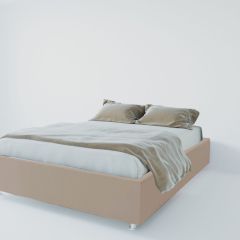 Кровать Подиум с ПМ 1200 (велюр серый) в Перми - perm.mebel24.online | фото