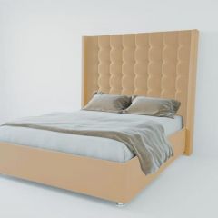 Кровать Венеция ЛЮКС без основания 1200 (экокожа бежевая) в Перми - perm.mebel24.online | фото
