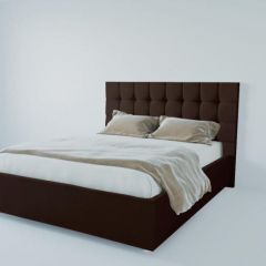 Кровать Венеция без основания 1800 (экокожа коричневая) в Перми - perm.mebel24.online | фото