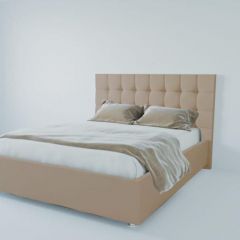 Кровать Венеция без основания 1400 (велюр светло-серый) в Перми - perm.mebel24.online | фото