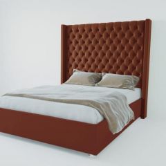 Кровать Версаль ЛЮКС без основания 1200 (велюр бордо) в Перми - perm.mebel24.online | фото
