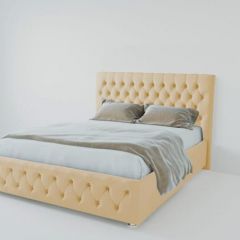 Кровать Версаль 1400 без основания (экокожа бежевый) в Перми - perm.mebel24.online | фото