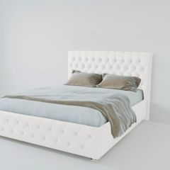 Кровать Версаль 1400 без основания (экокожа белый) в Перми - perm.mebel24.online | фото
