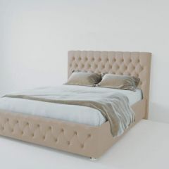 Кровать Версаль 1400 без основания (велюр светло серый) в Перми - perm.mebel24.online | фото