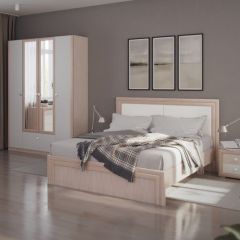 Кровать 1.6 Глэдис М31 с настилом и мягкой частью (ЯШС/Белый) в Перми - perm.mebel24.online | фото 4