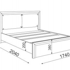 Кровать 1.6 Глэдис М31 с настилом и мягкой частью (ЯШС/Белый) в Перми - perm.mebel24.online | фото 3