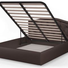 Кровать Стелла 1400*2000 + ПМ (Лесмо brown) коричневый в Перми - perm.mebel24.online | фото 3
