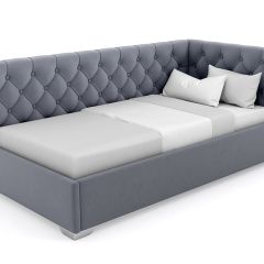 Кровать угловая Виола интерьерная +основание (80х200) в Перми - perm.mebel24.online | фото 8