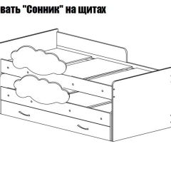 Кровать выкатная Соник (800*1900) в Перми - perm.mebel24.online | фото 2