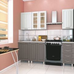 Кухня модульная Луксор серый-белый в Перми - perm.mebel24.online | фото