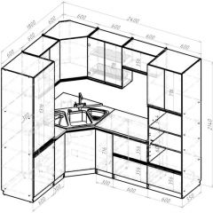 Кухонный гарнитур Симфония оптима 1800х2400 мм в Перми - perm.mebel24.online | фото 2