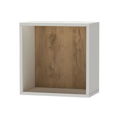 Квадро ПЛ-1 Полка (ЛДСП миндаль/дуб крафт золотой) в Перми - perm.mebel24.online | фото