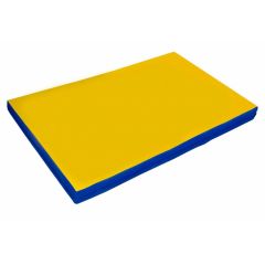 Мат гимнастический 2х1х0,08м цв. синий-желтый в Перми - perm.mebel24.online | фото 1