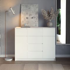 МОРИ МК 1200.4 Комод (белый) в Перми - perm.mebel24.online | фото 3