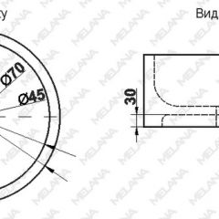 Накладная раковина melana mln-7076b (черная) в Перми - perm.mebel24.online | фото 2