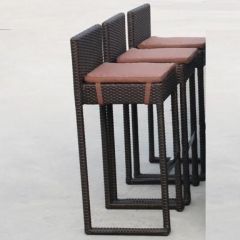 Плетеный барный стул Y390A-W63 Brown в Перми - perm.mebel24.online | фото 1