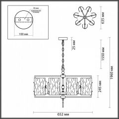 Подвесная люстра Odeon Light Elegante 4878/7 в Перми - perm.mebel24.online | фото 4