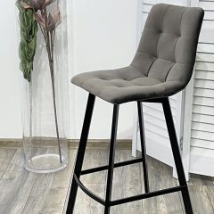 Полубарный стул CHILLI-QB SQUARE графит #14, велюр / черный каркас (H=66cm) М-City в Перми - perm.mebel24.online | фото 4