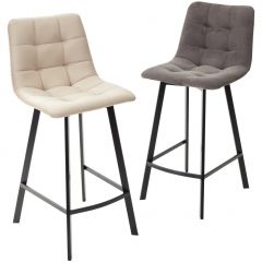 Полубарный стул CHILLI-QB SQUARE графит #14, велюр / черный каркас (H=66cm) М-City в Перми - perm.mebel24.online | фото 5