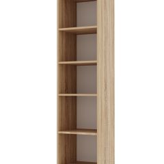 ИТАЛИЯ П-400 Пенал 2 дв. (Дуб сонома/Белый глянец) в Перми - perm.mebel24.online | фото 2