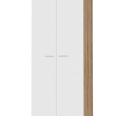 ИТАЛИЯ ШК-800 Шкаф 2 дв. (Дуб сонома/Белый глянец) в Перми - perm.mebel24.online | фото