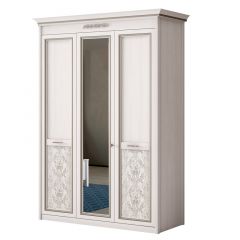 Шкаф 3-дверный со стеклом №453 Адель в Перми - perm.mebel24.online | фото